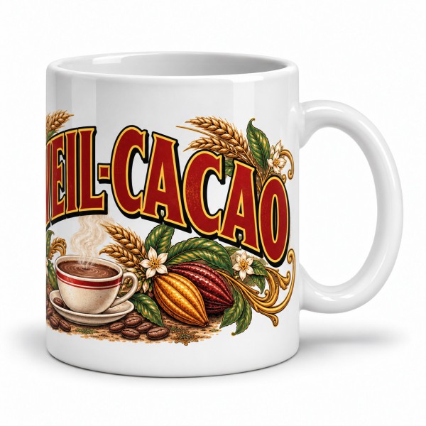 Mug chocolat - Réveil-Cacao, anse à droite