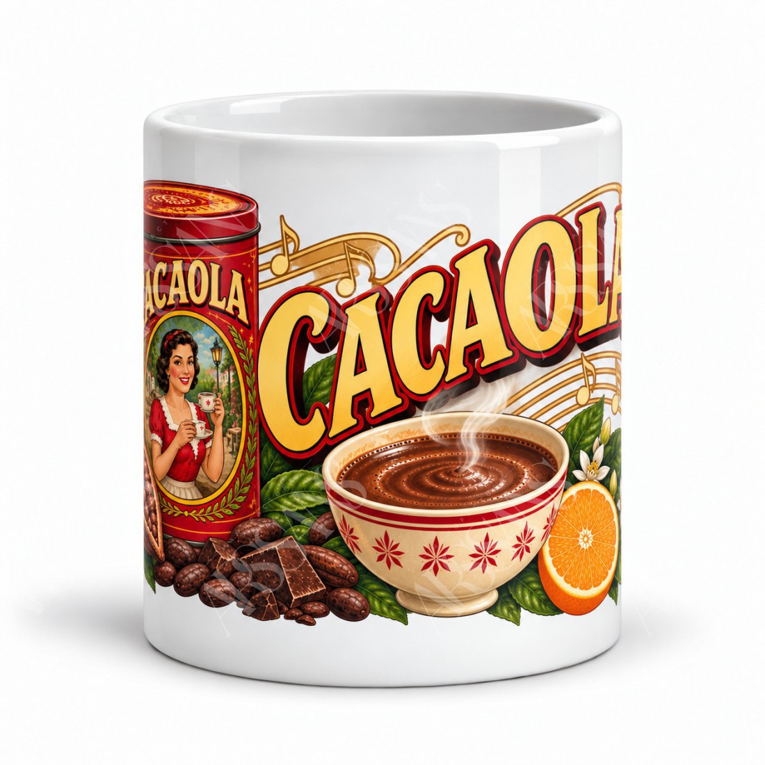 Mug chocolat - Cacaola, vue de face