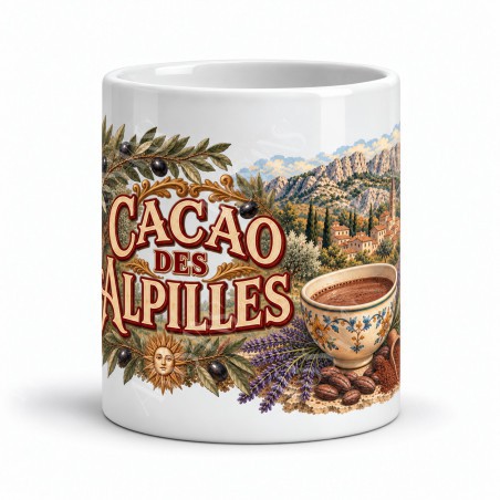 Mug chocolat - Cacao des Alpilles, vue de face