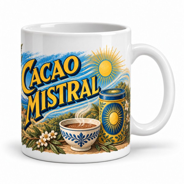 Mug chocolat - Cacao Mistral, anse à droite