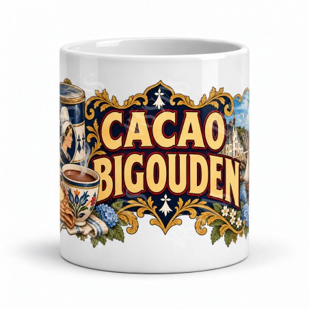 Mug chocolat - Cacao Bigouden, vue de face