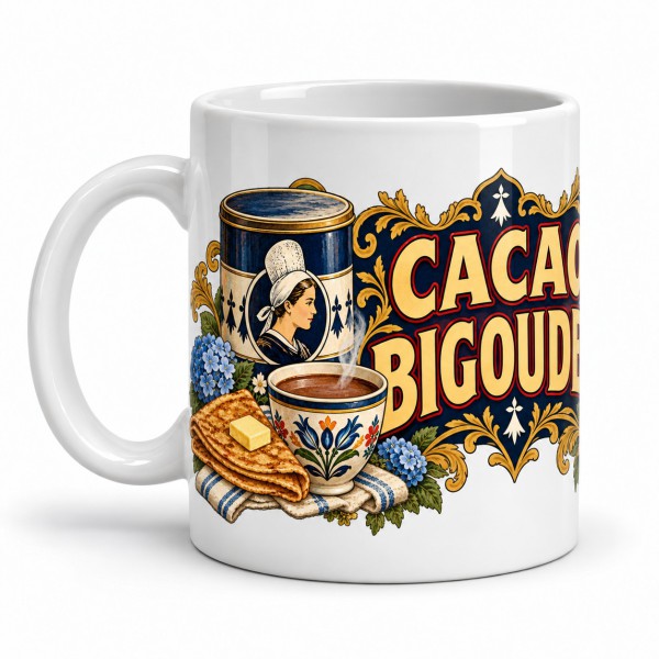 Mug chocolat - Cacao Bigouden, anse à gauche
