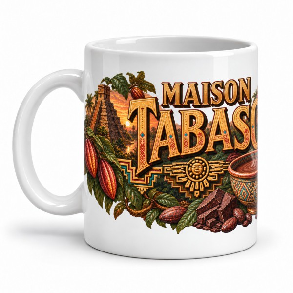 Mug chocolat - Maison Tabasco, anse à gauche