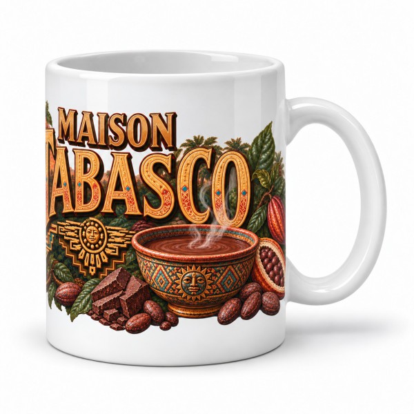 Mug chocolat - Maison Tabasco, anse à droite