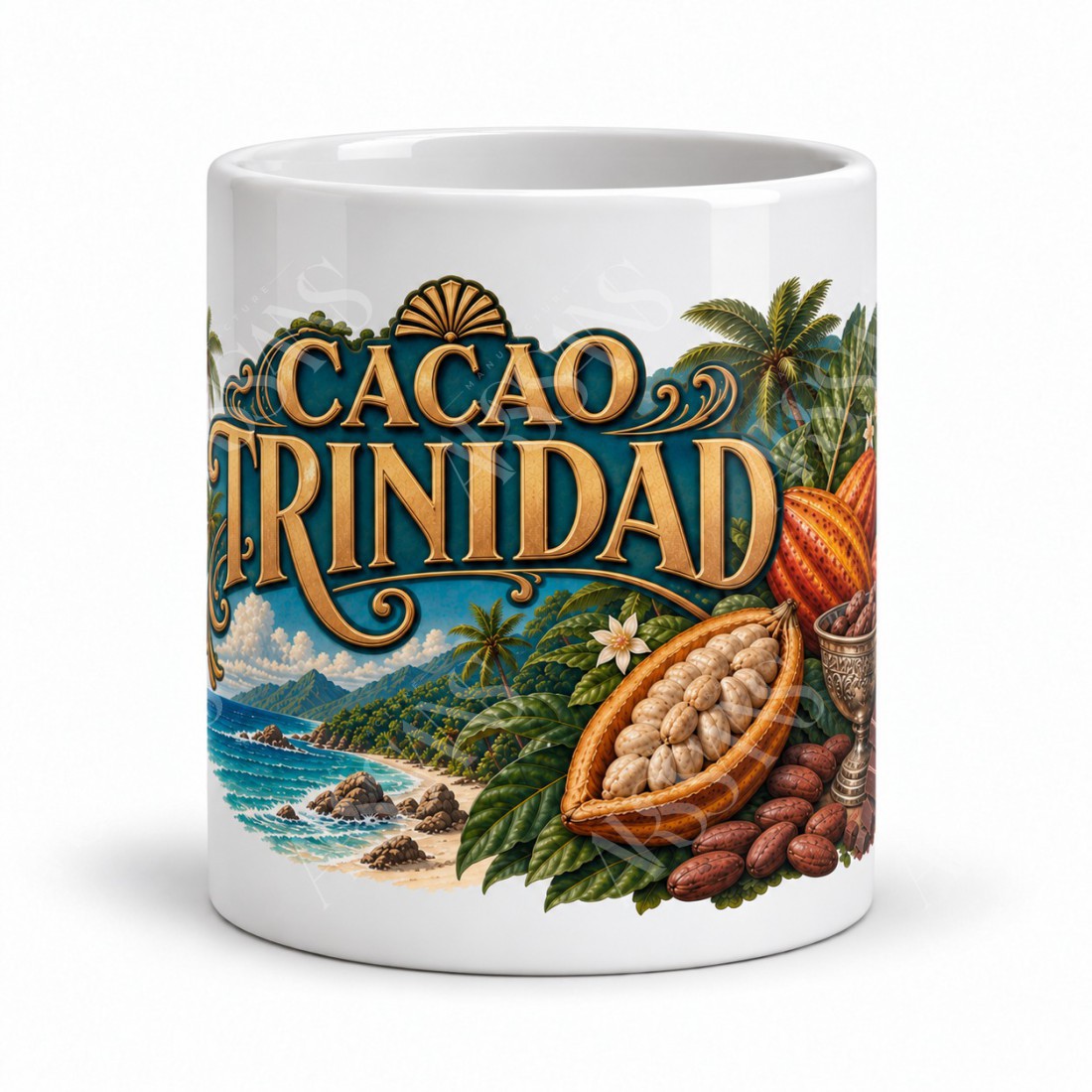 Mug chocolat - Cacao Trinidad, vue de face