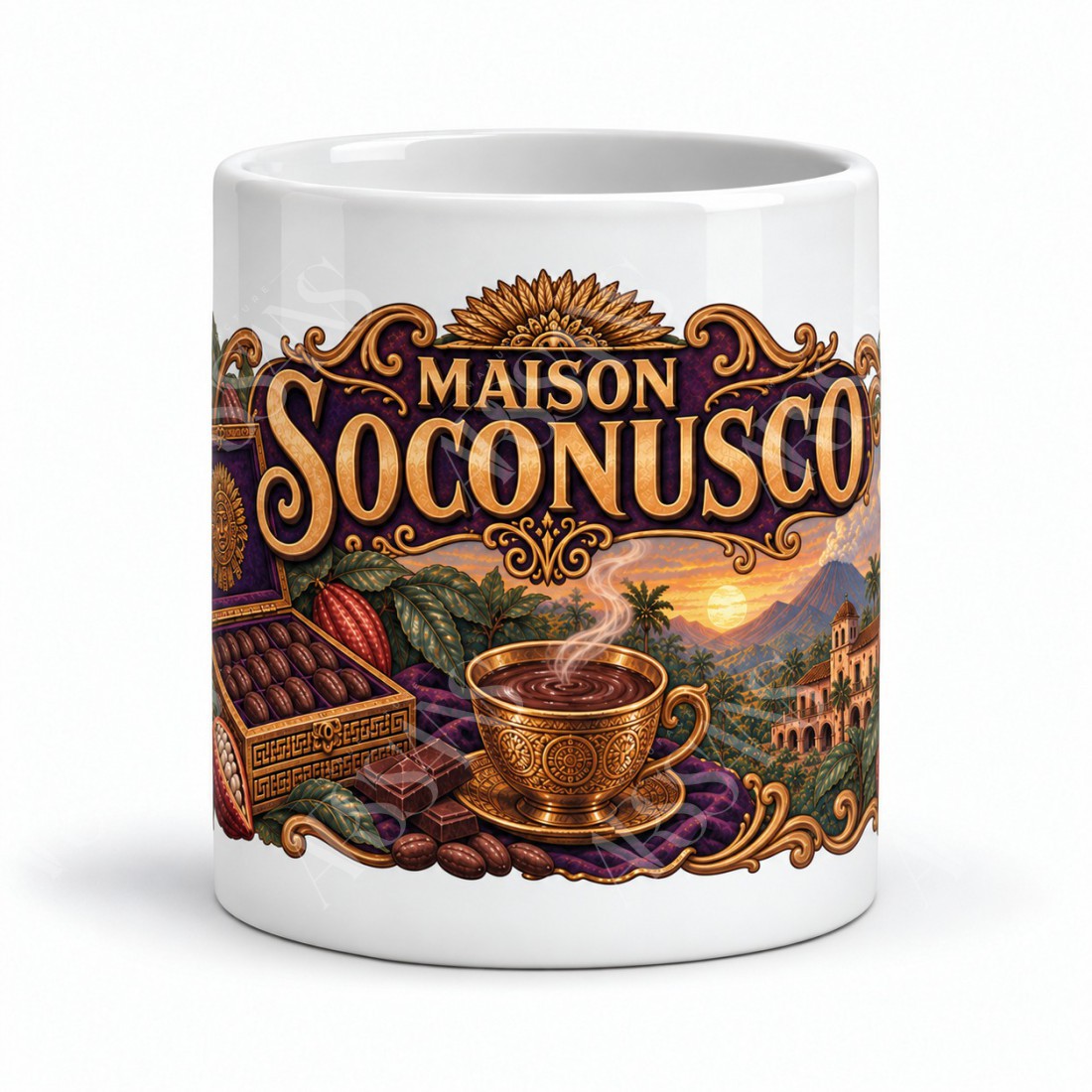 Mug chocolat - Maison Soconusco, vue de face