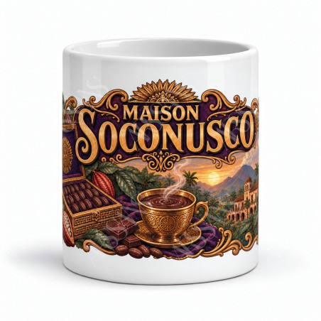 Mug chocolat - Maison Soconusco, vue de face