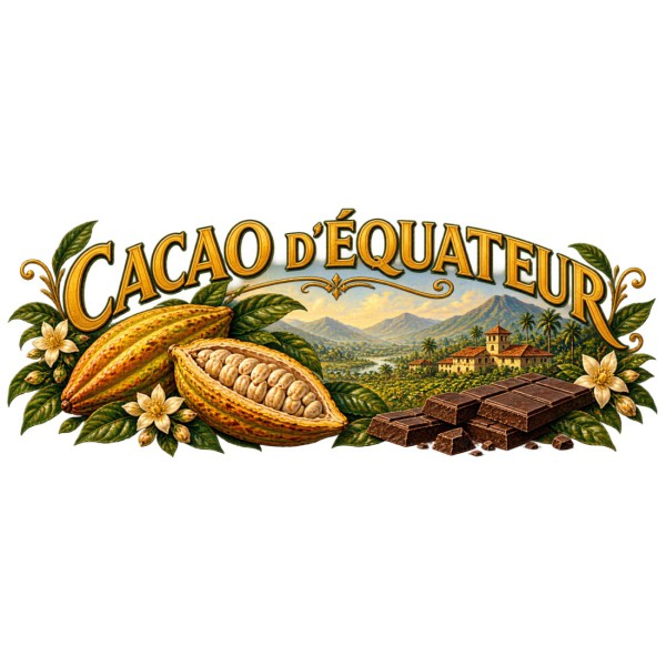 Mug chocolat - Cacao d’Équateur, décor à plat
