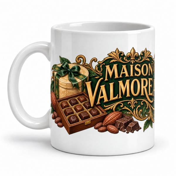 Mug chocolat - Maison Valmoreau, anse à gauche