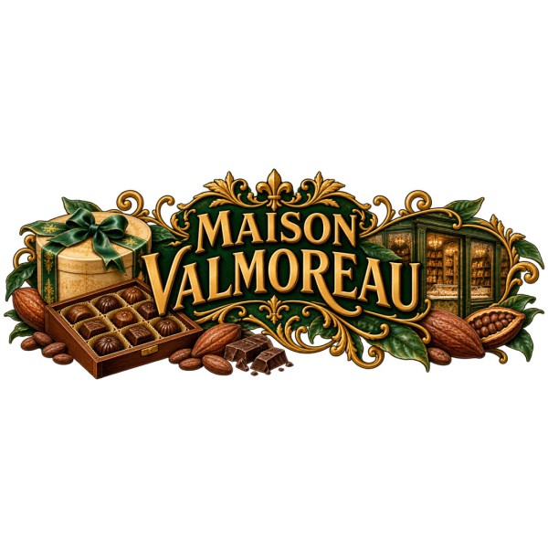 Mug chocolat - Maison Valmoreau, décor à plat