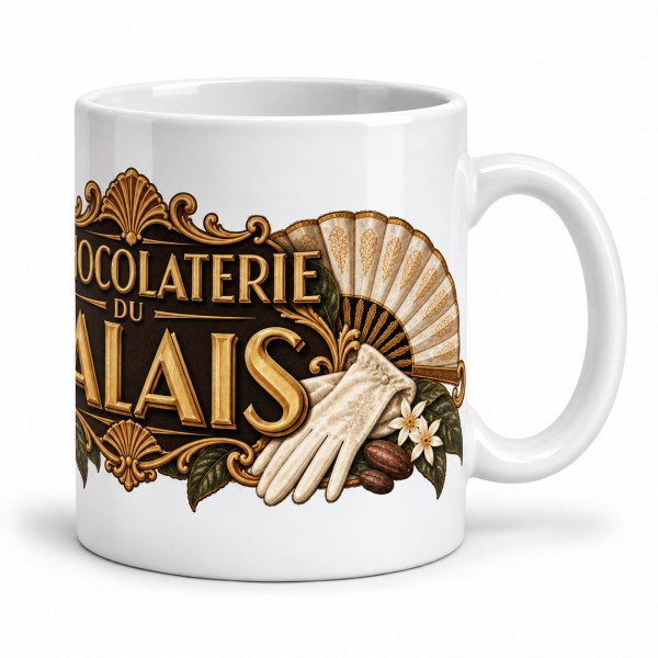 Mug chocolat - Chocolaterie du Palais, anse à droite