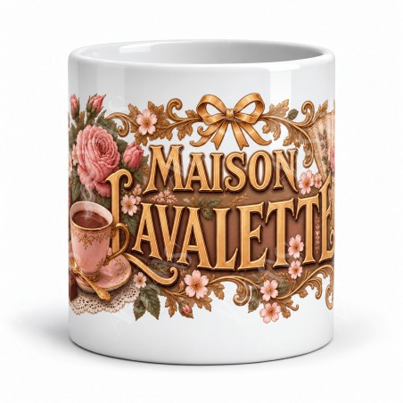 Mug chocolat - Maison Lavalette, vue de face