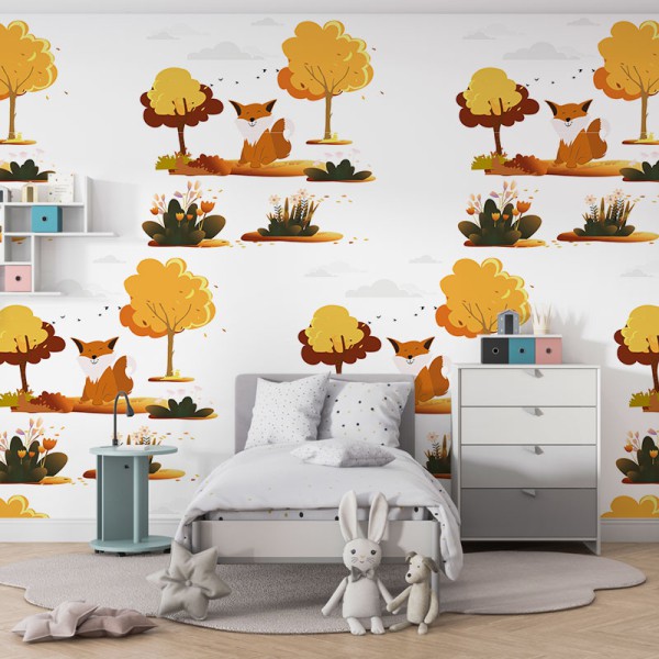 Papier Peint Renard — Ambiance 1