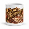 Mug chocolat - Cacao Réconfort, vue de face