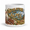 Mug chocolat - Chocolaterie des Alpes, vue de face