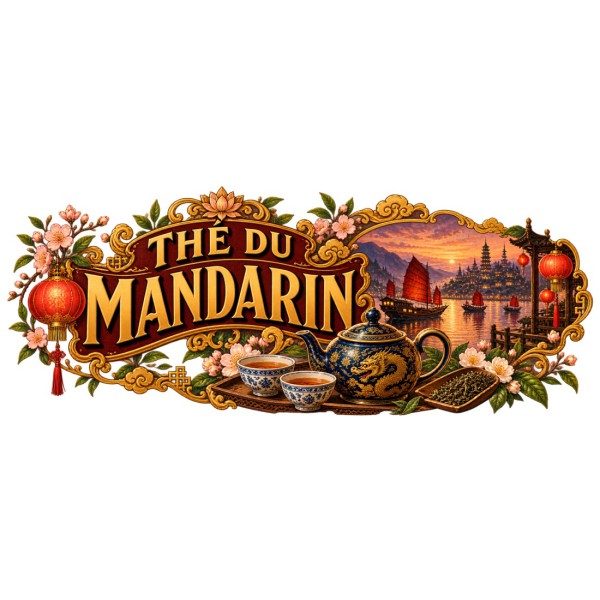 Mug thé - Thé du Mandarin, décor à plat