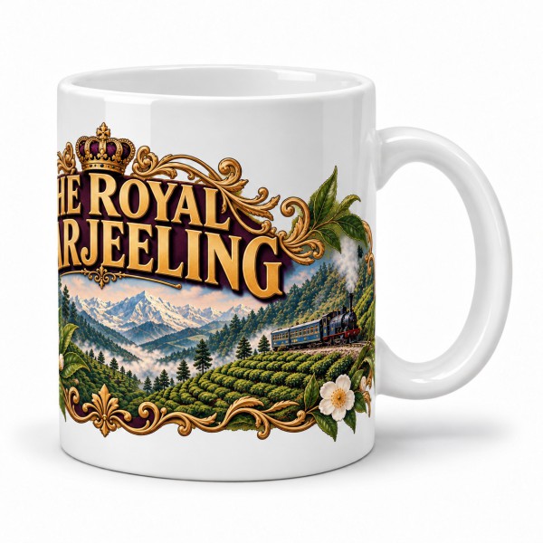 Mug thé - Thé Royal Darjeeling, anse à droite