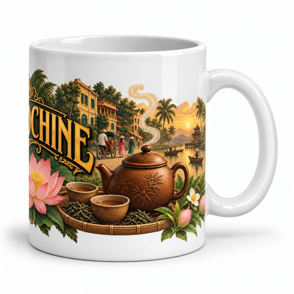 Mug thé - L’Indochine, anse à droite