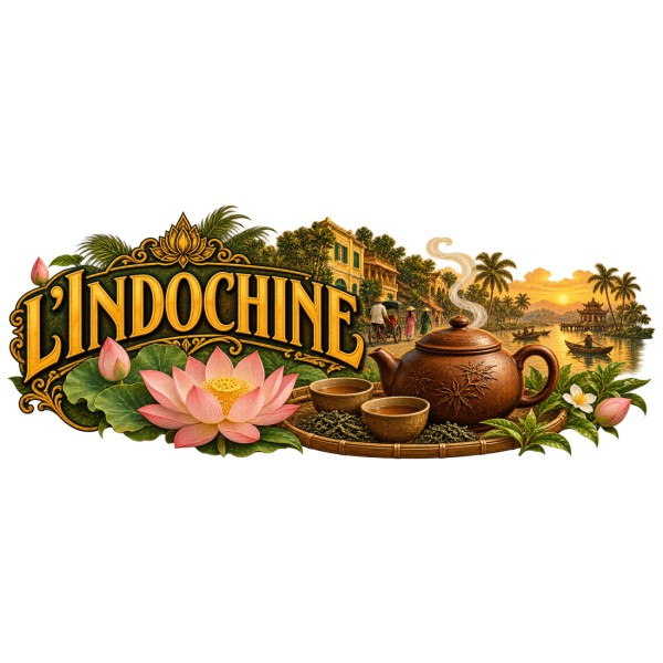 Mug thé - L’Indochine, décor à plat