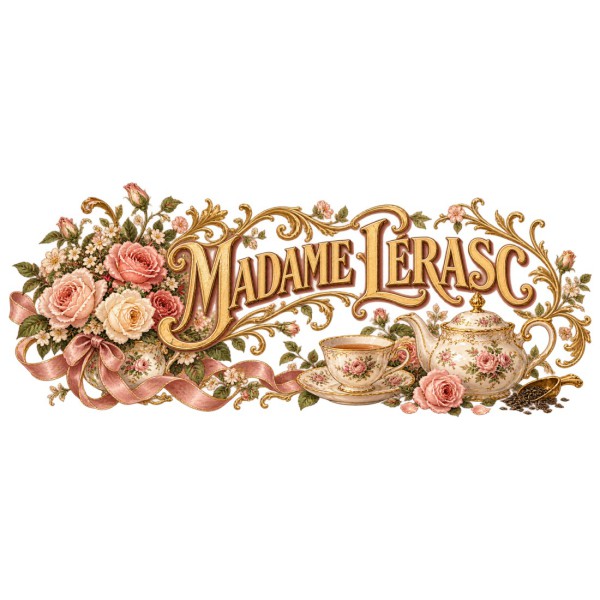 Mug thé - Madame Lérasc, décor à plat