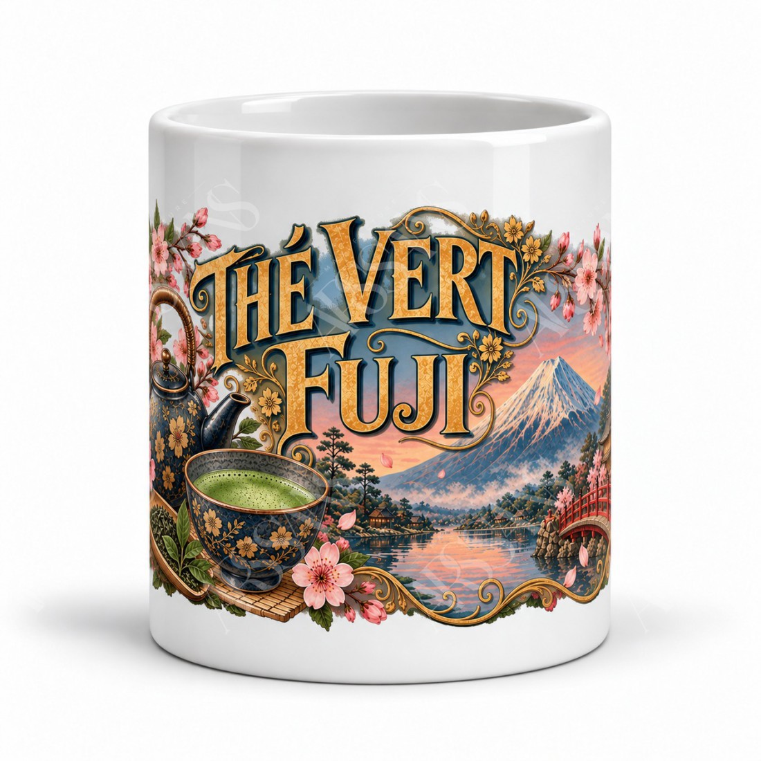 Mug thé - Thé Vert Fuji, vue de face