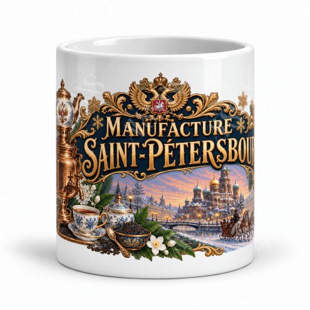 Mug thé - Manufacture Saint-Pétersbourg, vue de face
