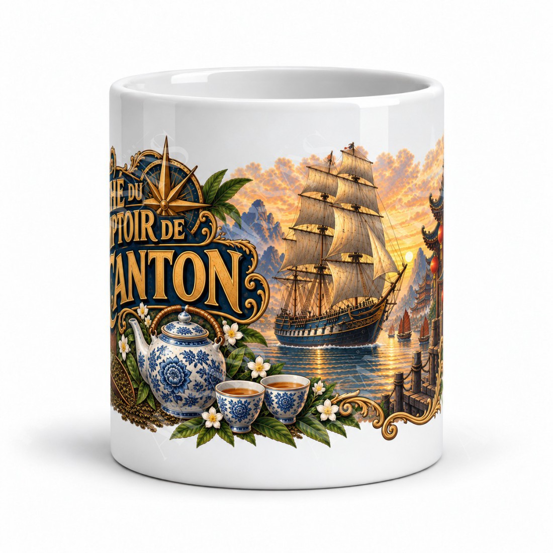 Mug thé - Thé du Comptoir de Canton, vue de face