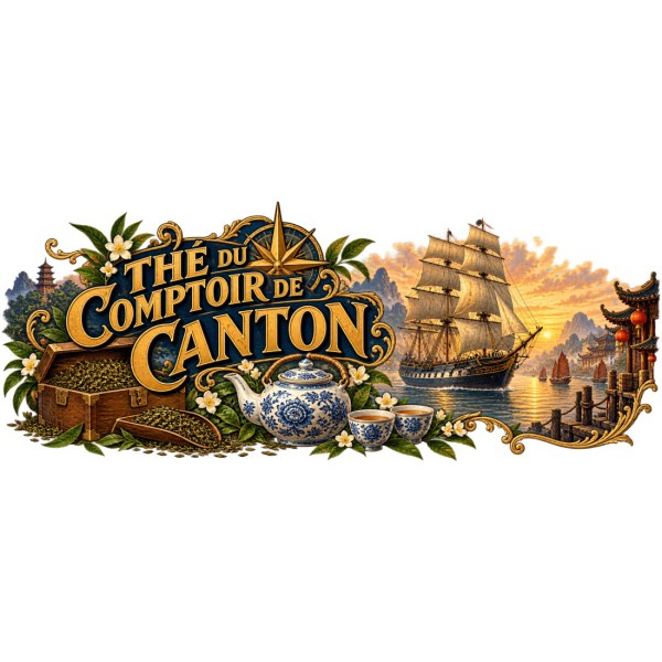 Mug thé - Thé du Comptoir de Canton, décor à plat