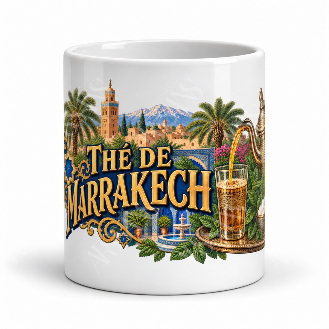 Mug thé - Thé de Marrakech, vue de face