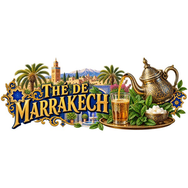 Mug thé - Thé de Marrakech, décor à plat