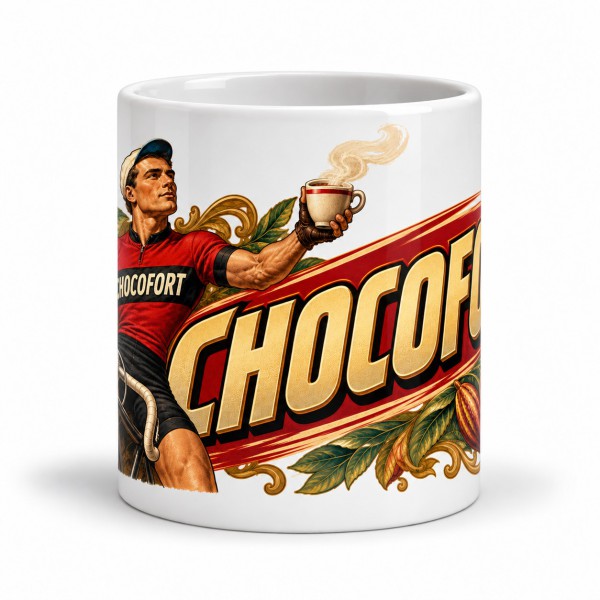 Mug chocolat - Chocofort, l’énergie des cyclistes, Manufacture Arssans