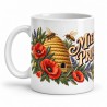 Mug Provence - Miel et coquelicots, anse à gauche