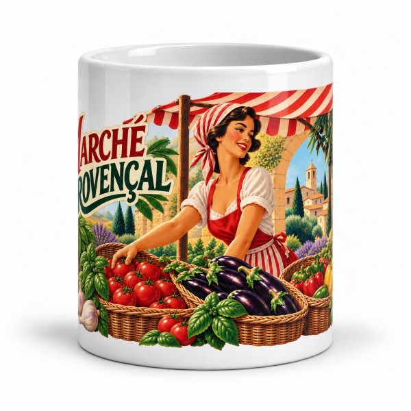 Mug Provence - Le marché provençal, Manufacture Arssans