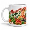 Mug Provence - Le marché provençal, anse à gauche