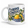 Mug Provence - Citrons et faïence, anse à gauche