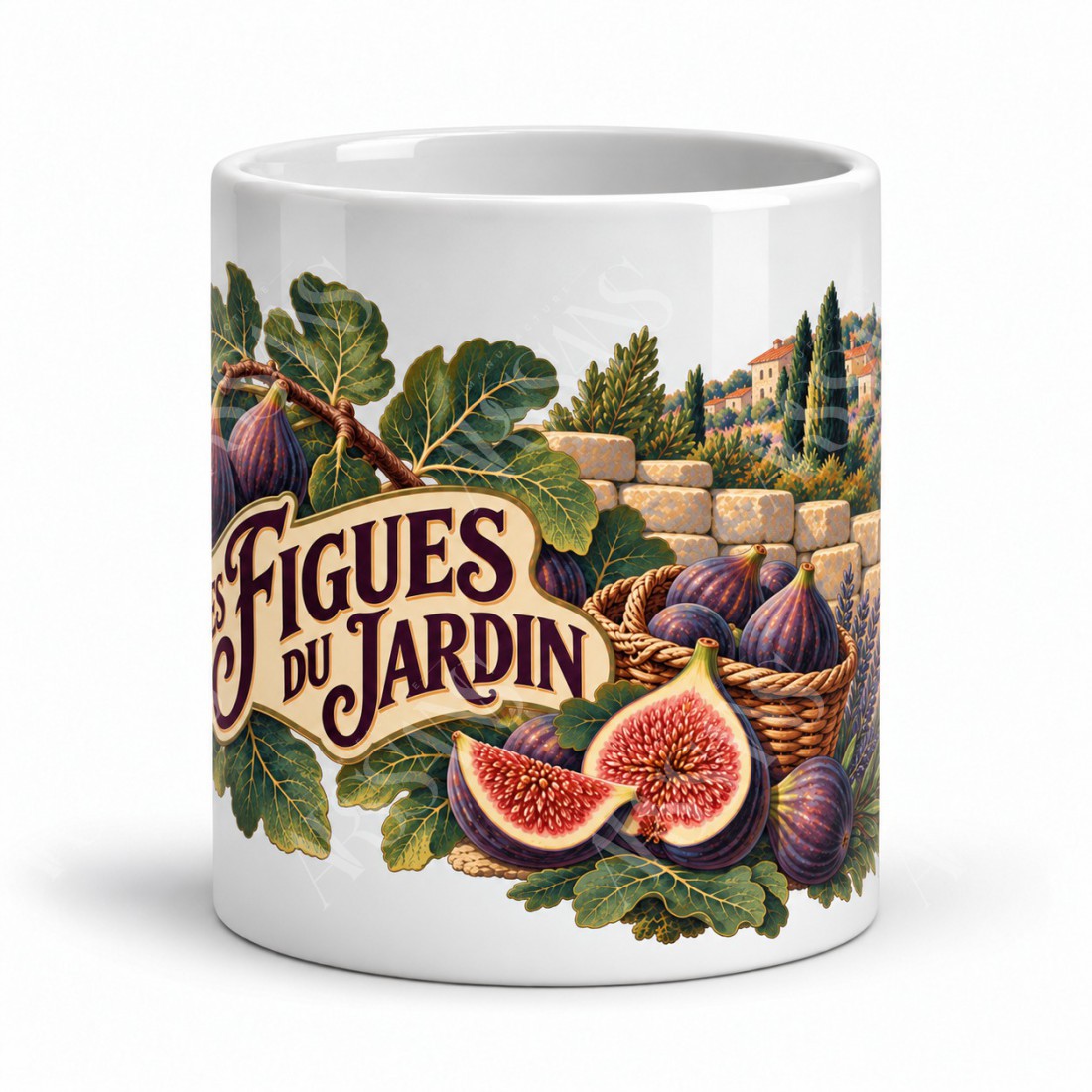 Mug Provence - Les figues du jardin, vue de face