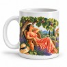 Mug Provence - La sieste sous le figuier, anse à gauche