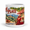 Mug Provence - Le café de la place, vue de face
