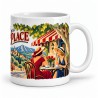 Mug Provence - Le café de la place, anse à droite