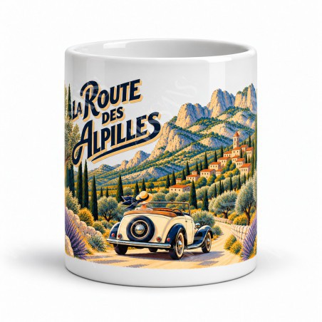 Mug Provence - La route des Alpilles, vue de face