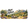 Mug Provence - La route des Alpilles, décor à plat