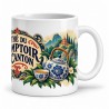 Mug thé - Thé du Comptoir de Canton, façon affiche, anse à droite