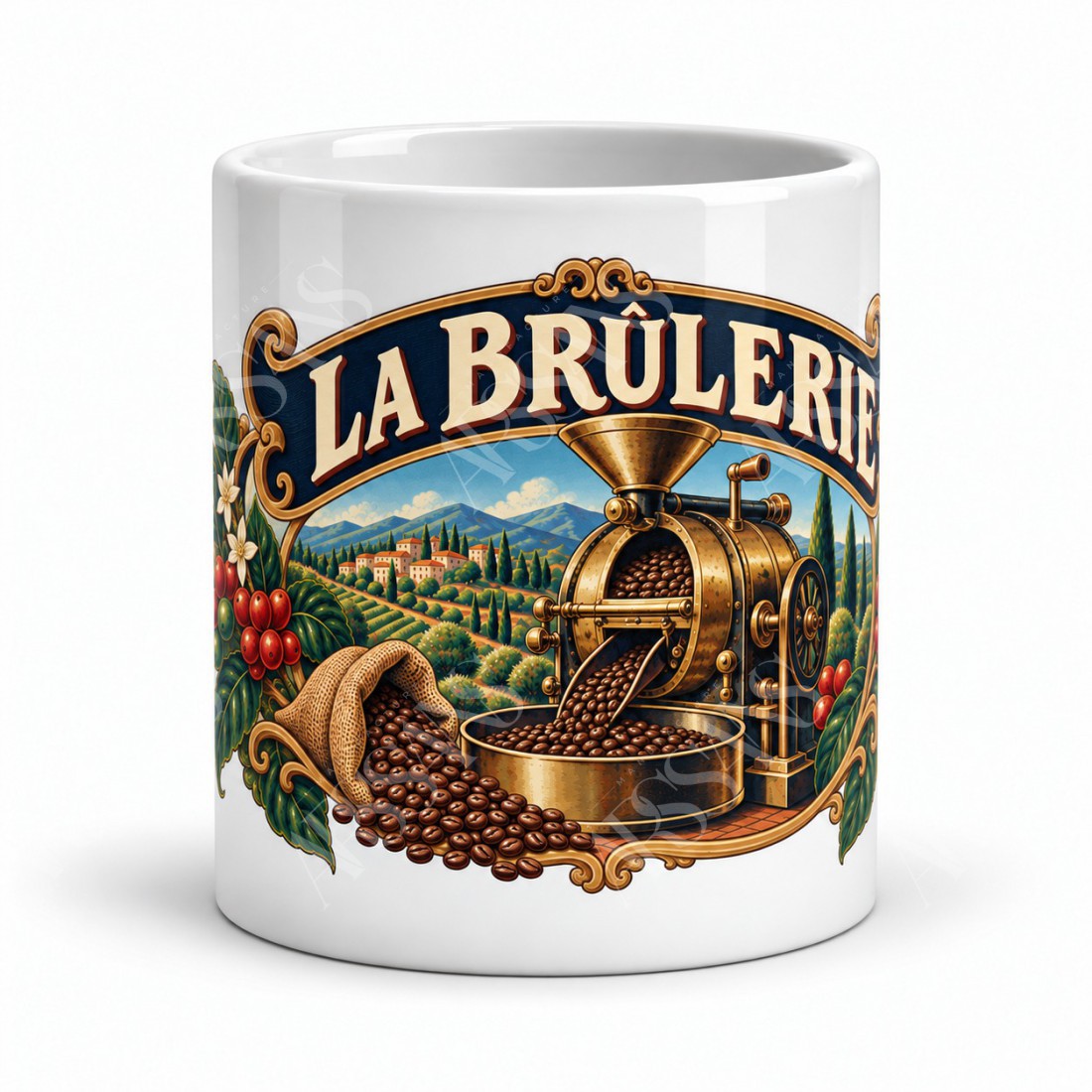 Mug café - La brûlerie, vue de face