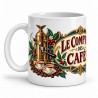 Mug café - Le comptoir des cafés, anse à gauche