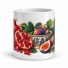 Mug gourmand - Grenades et figues, vue de face