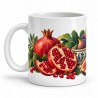 Mug gourmand - Grenades et figues, anse à gauche
