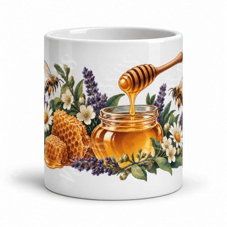 Mug gourmand - Le pot de miel, vue de face