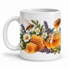 Mug gourmand - Le pot de miel, anse à gauche