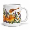 Mug gourmand - Le pot de miel, anse à droite