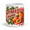 Mug gourmand - Confitures de maison, vue de face